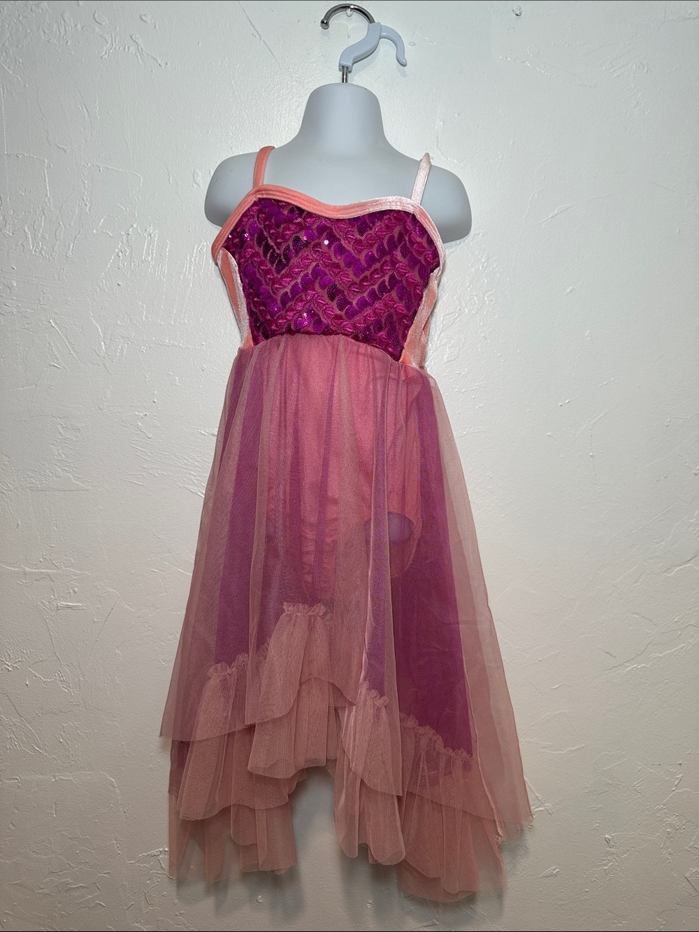 Curtain Call Sequined Pink & Fuchsia Lyrical Costume